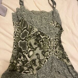 Vintage green sleeveless top